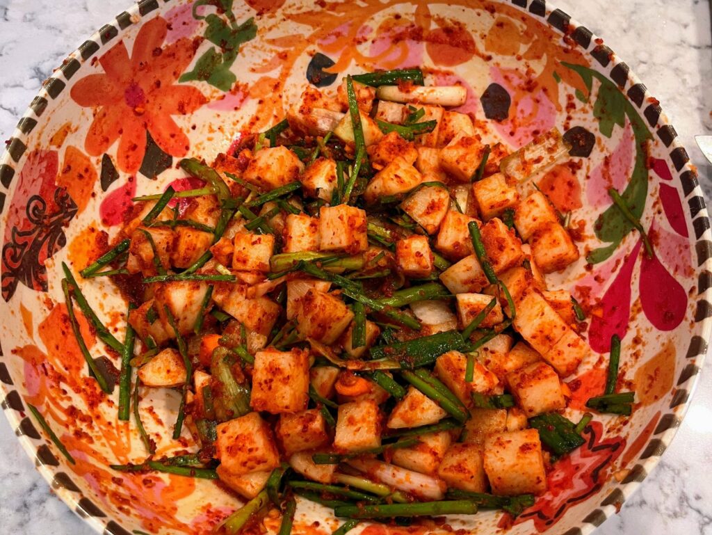 Easy Homemade radish kimchi