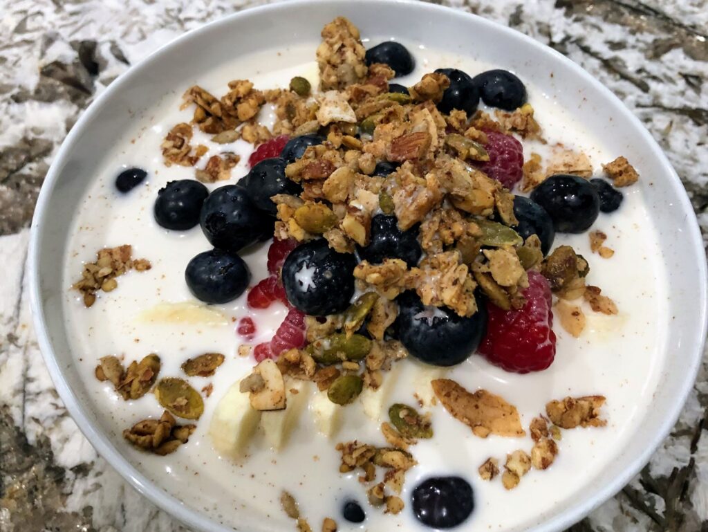 Healthy way to enjoy homemade granola