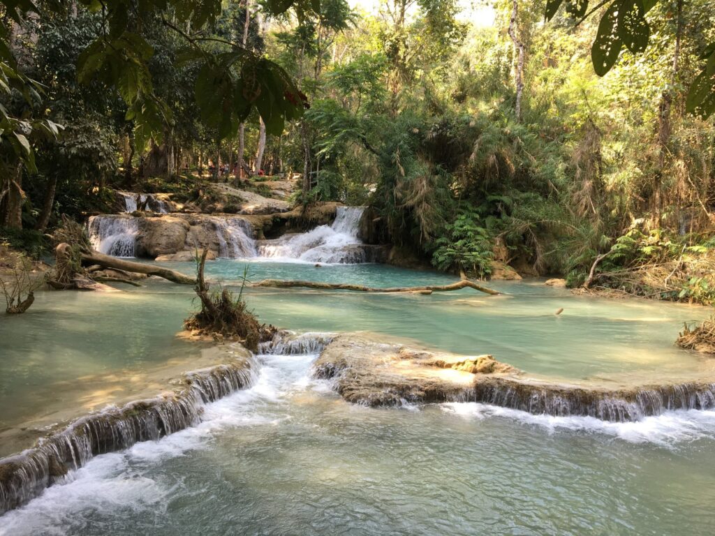 Kuang Si Waterfalls in Luang Prabang, Laos