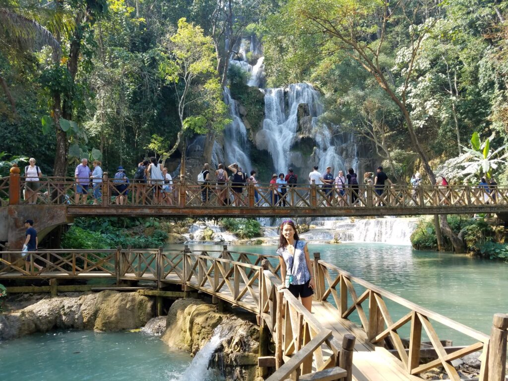 Kuang Si Waterfalls in Luang Prabang, Laos