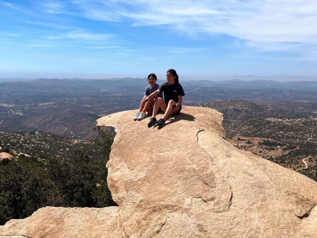 Hiking Potato Chip Rock with my daughters