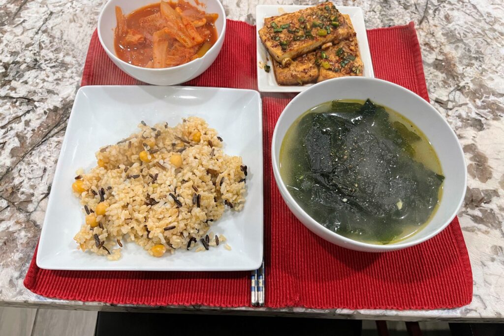 Korean seaweed soup or Miyeok-Guk