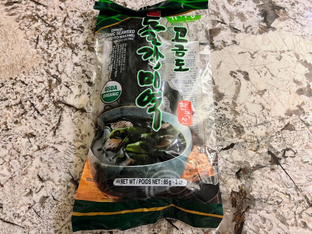 Korean seaweed for making Miyeok-Guk