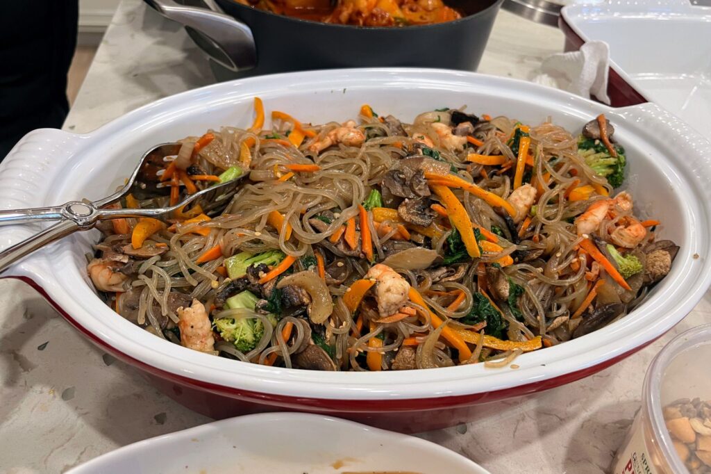 How to store leftover Korean Japchae
