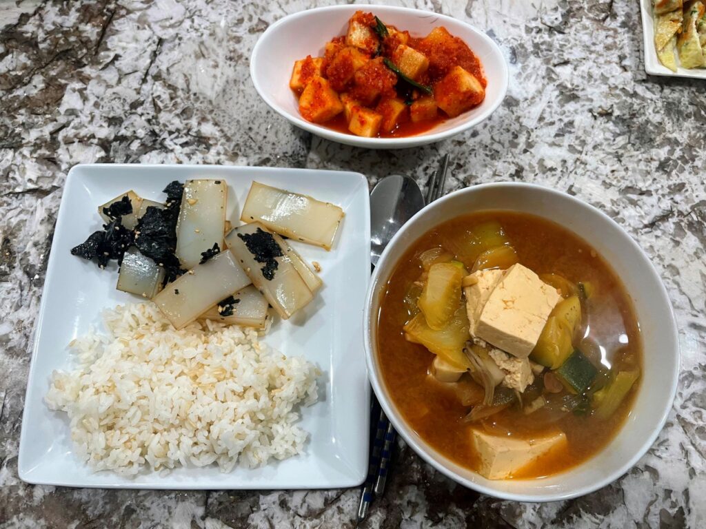 Korean bean paste soup recipe