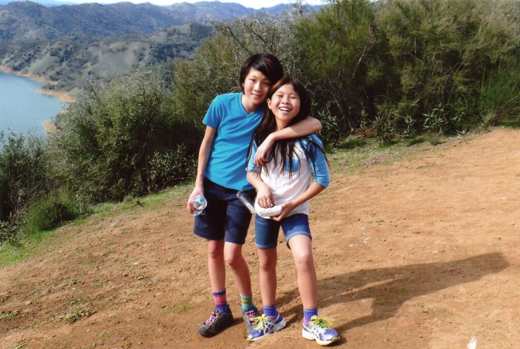 Girls hiking Cold Canyon