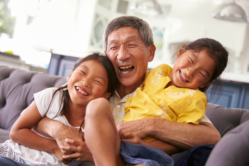 Traditional family in Korea