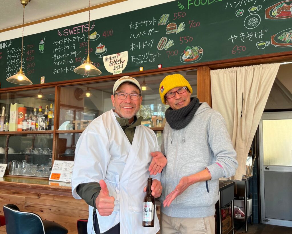 Coffee break with locals in Shikoku