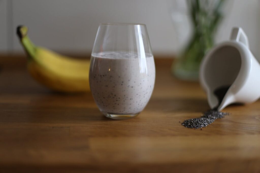 Delicious banana smoothie