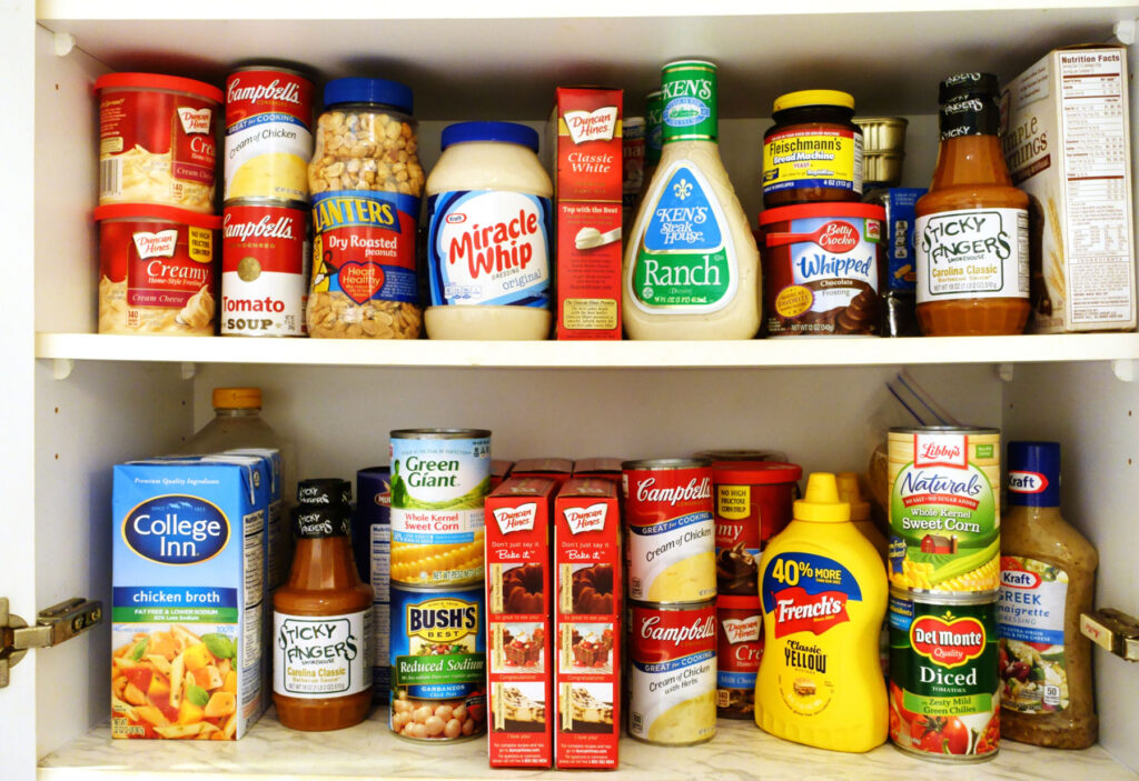 Canned processed foods