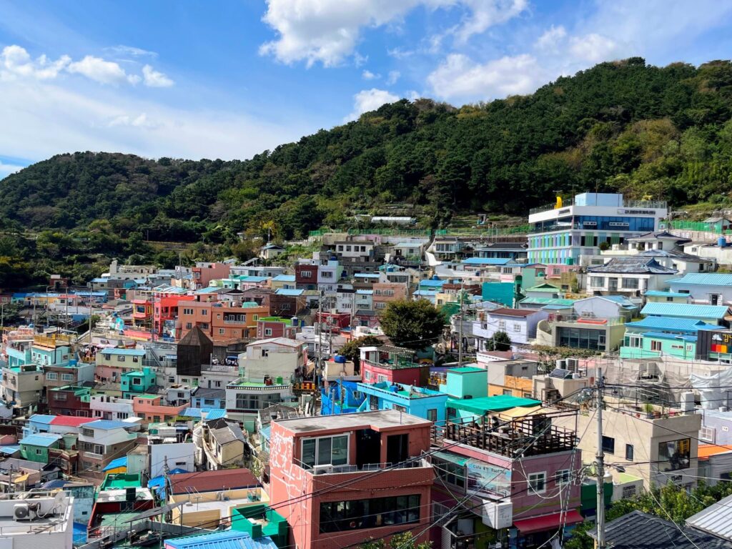 Exploring the beautiful village in Busan