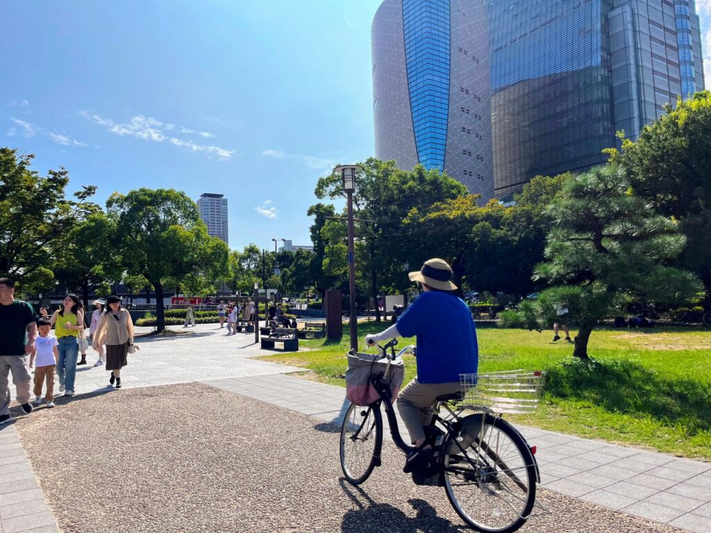 Ride a bike while in Osaka