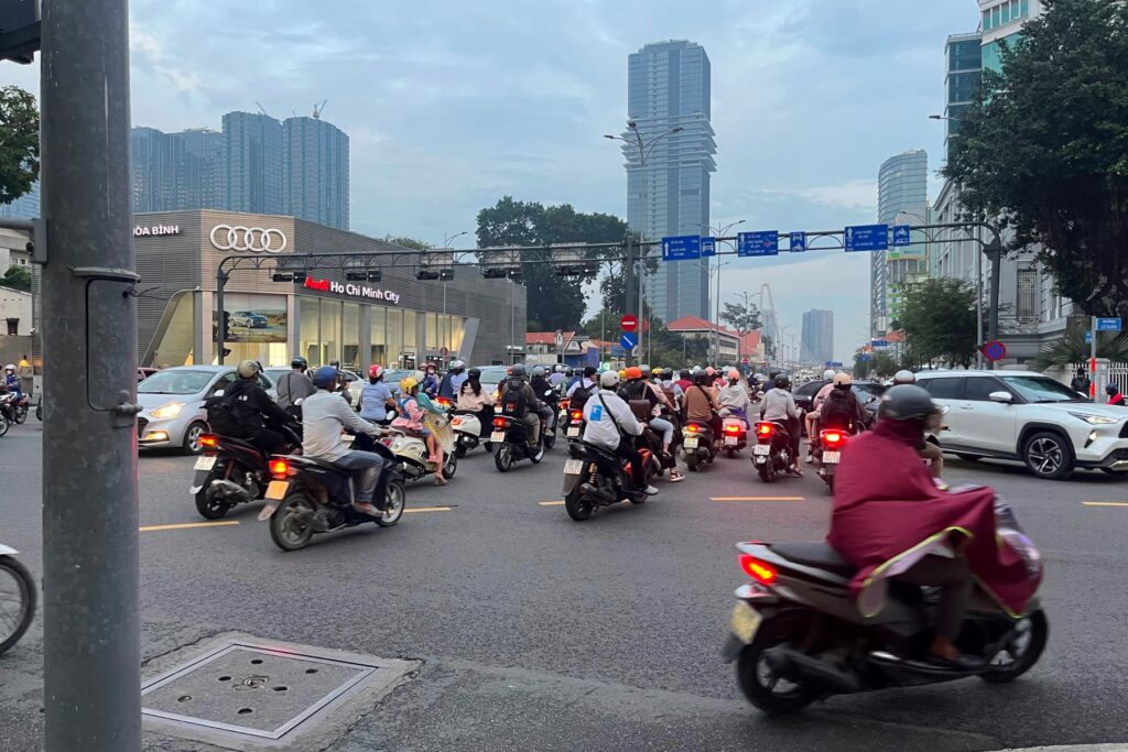 Busy streets of Ho Chi Minh City