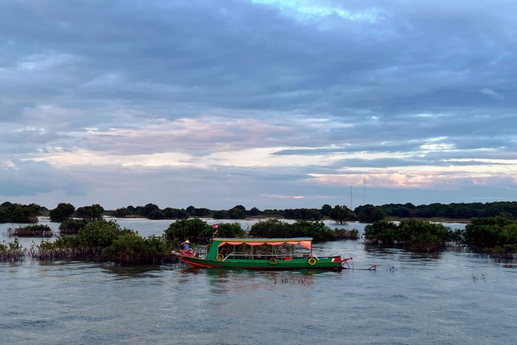 Traveling to Floating village in Cambodia