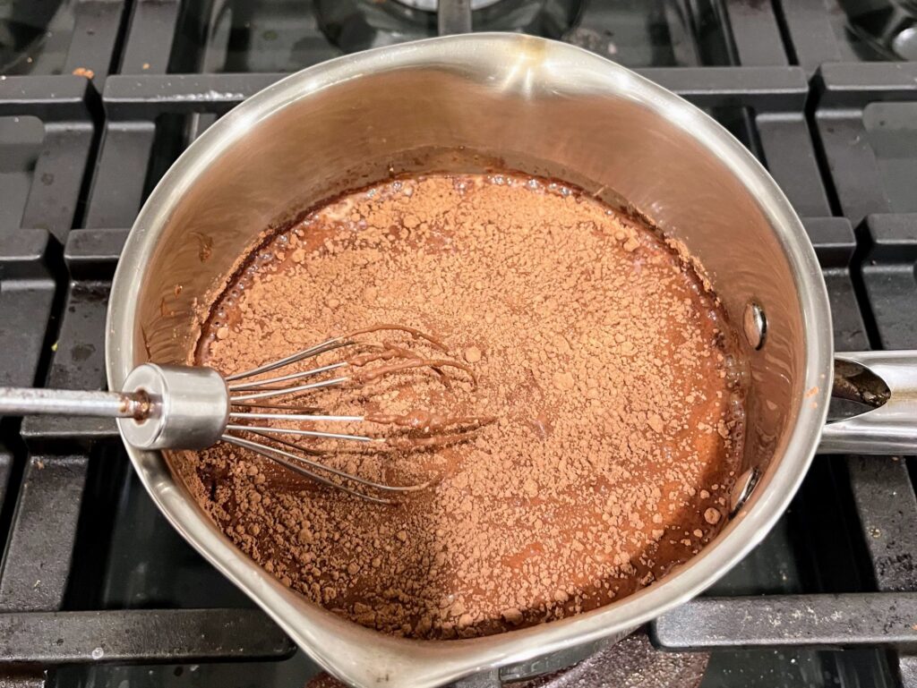 Making healthy hot chocolate